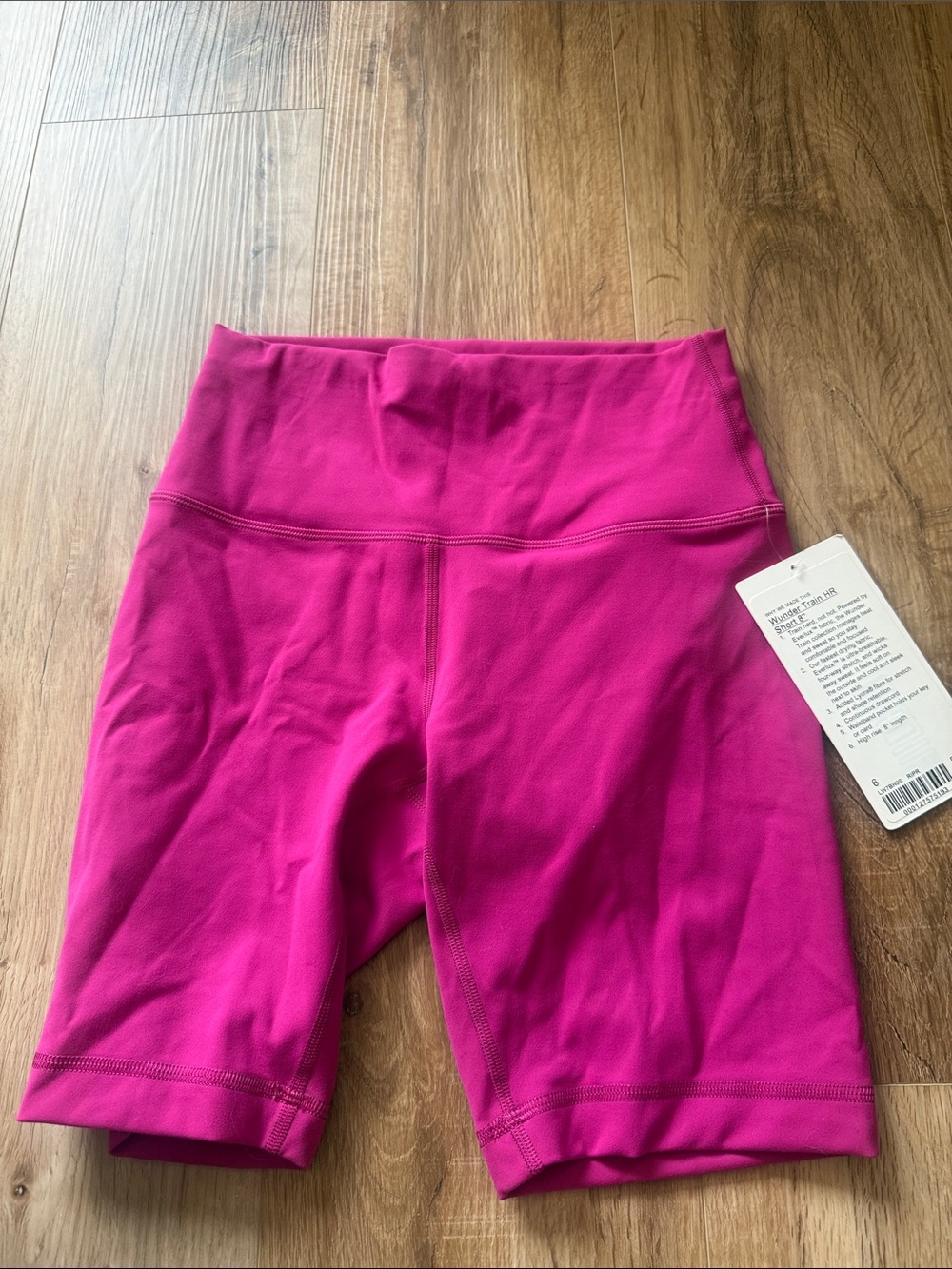 lululemon athletica High-Waist Athletic Bike Shorts in Fuchsia